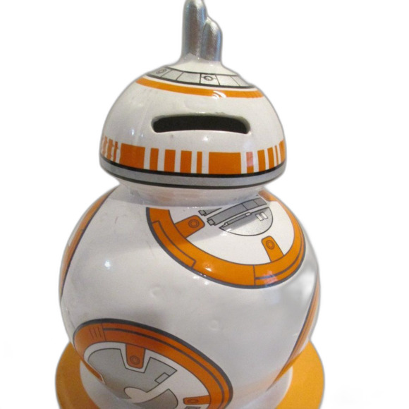Star Wars BB-8 Droid Ceramic Coin Piggy Bank by FAB NY 8'' Lucas Film - Picture 4 of 5
